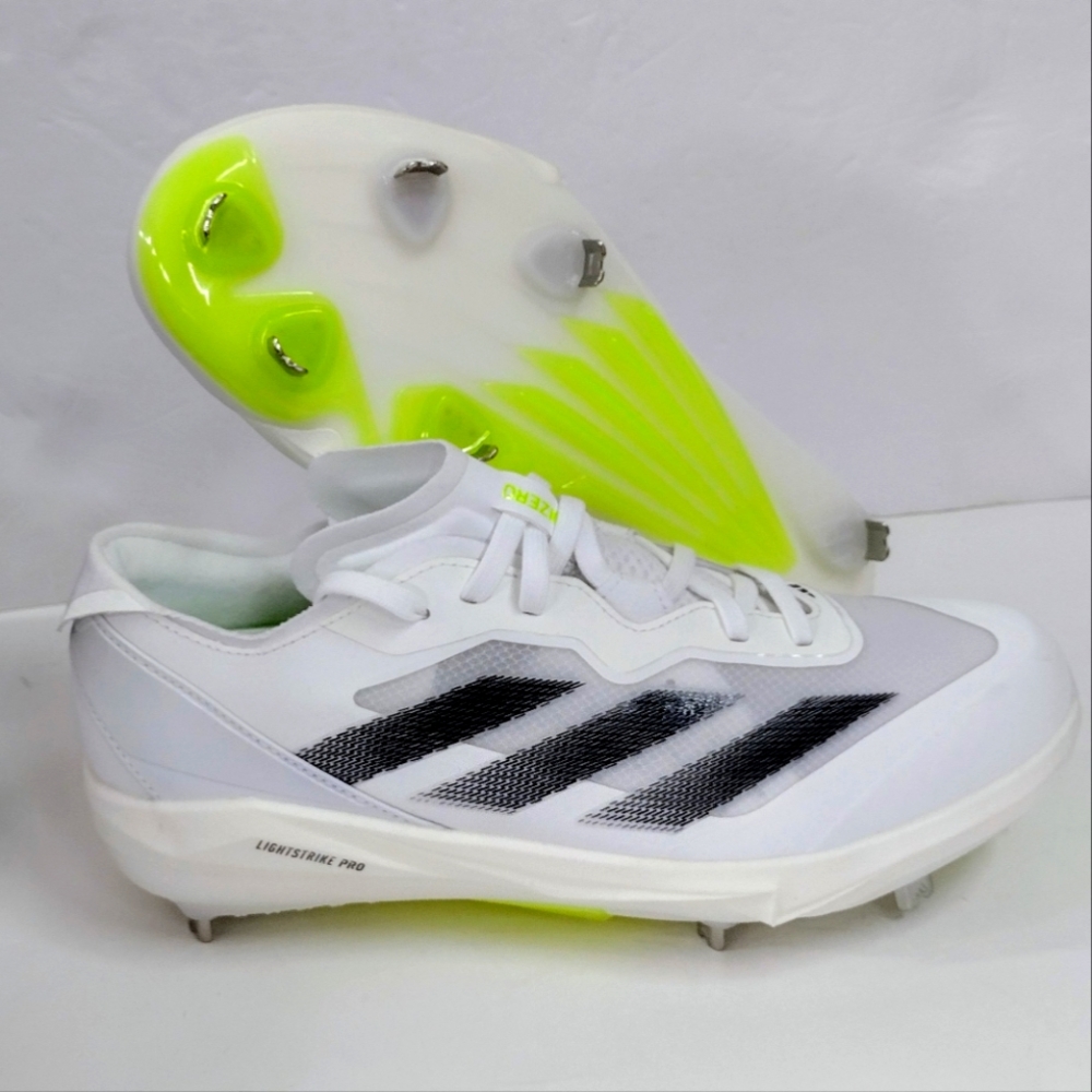 Adidas Adizero Instinct+ Softball Cleats Women Size 8 White Volt Shoes IF3361